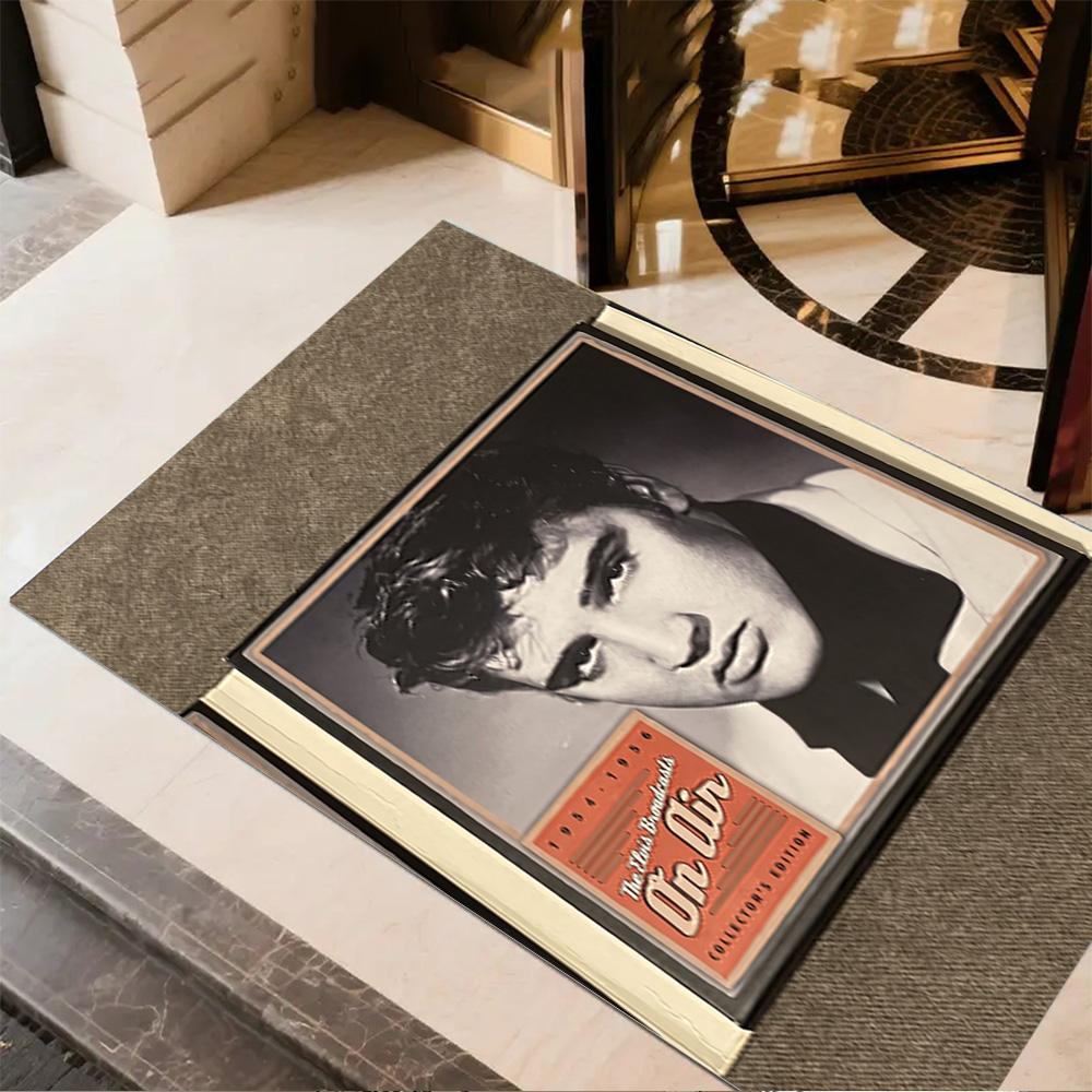 Elvis Presley Performance Teppich Büro Teppich Perfekt für Arbeitszimmer Spielzimmer Raum dekorieren Eingangsbereich Rutschfester Teppich Büros dekorieren