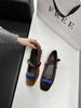 Fashion IPPEUM Mary Jane Kawaii Flat Shoes Women Round Toe Buckle 2025 New Velvet Ballet Flats