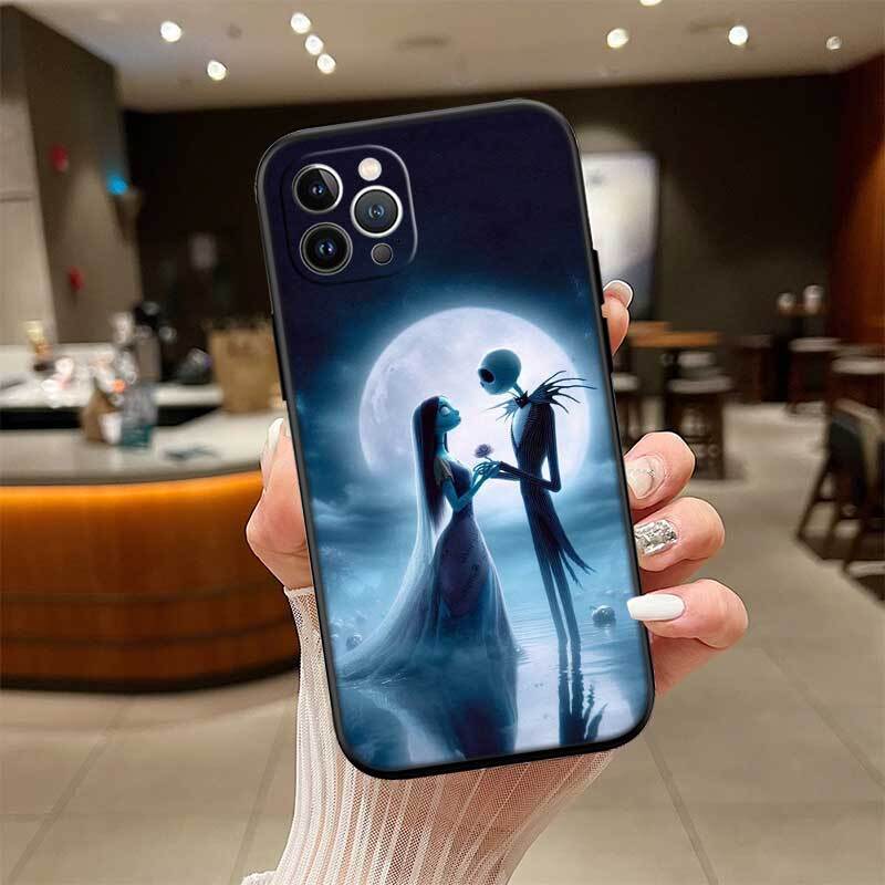 Nightmare Before Christmas Shockproof Phone Case for iPhone 6 6s 7 8 11 12 13 14 15 16 17 16E XS Pro Max XR X SE Air