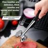 1pc Household Kitchen Tool Aluminum Alloy Double-sided Meat Hammer Circular Hammer Tender Meat Hammer Hotel Steak Tendon Cutter