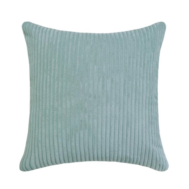 Supersoft Corduroy Cushion Cover Solid Striped Throw Pillow Covers Decorative Pillow Case for Sofa Bed Living Room Decoration