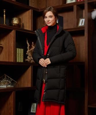 Uspoloassn White Label Long Goose Down Bench Coat_Black