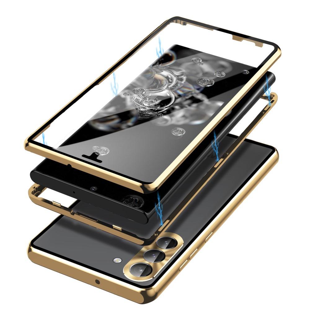 Samsung Galaxy S23 Case, Magnetic Dual Glass, Gold