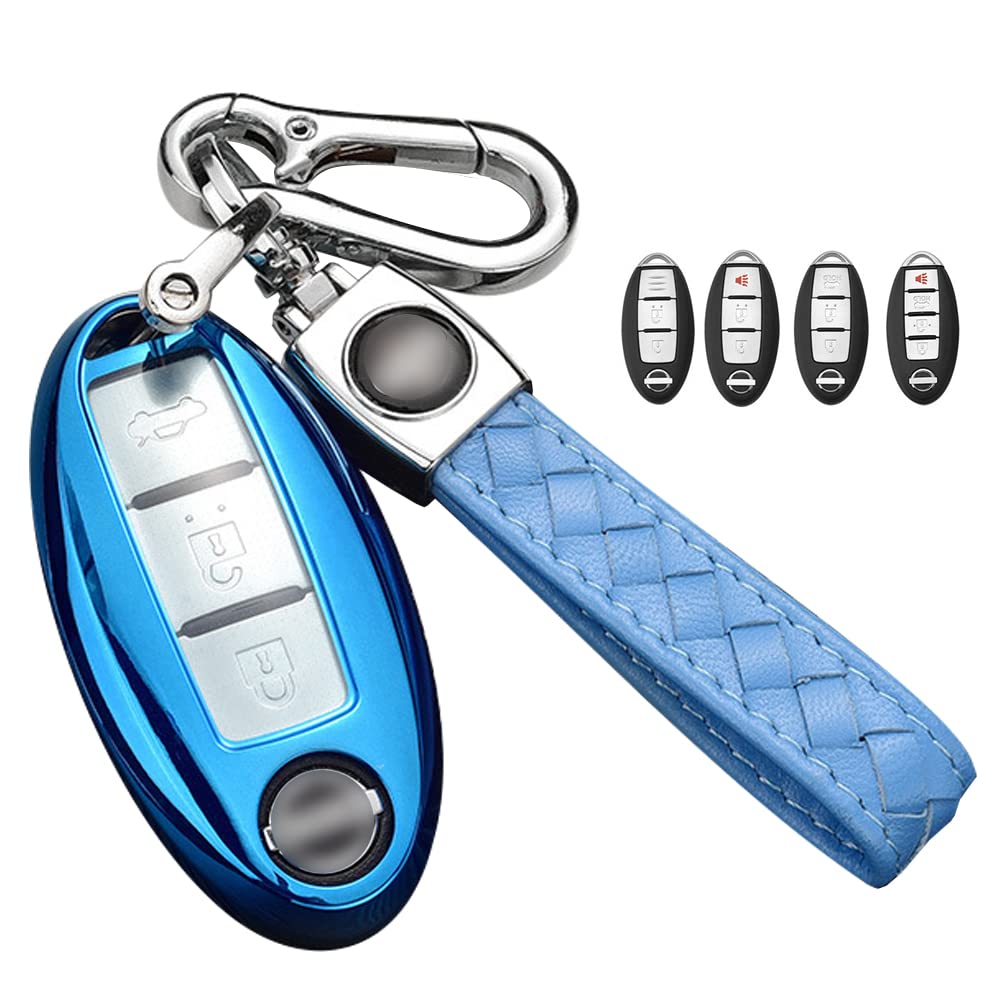 LETINGFAR Key Case, For Nissan, Smart Key Case, Key Cover, Nissan Key Holder, 2/3/4