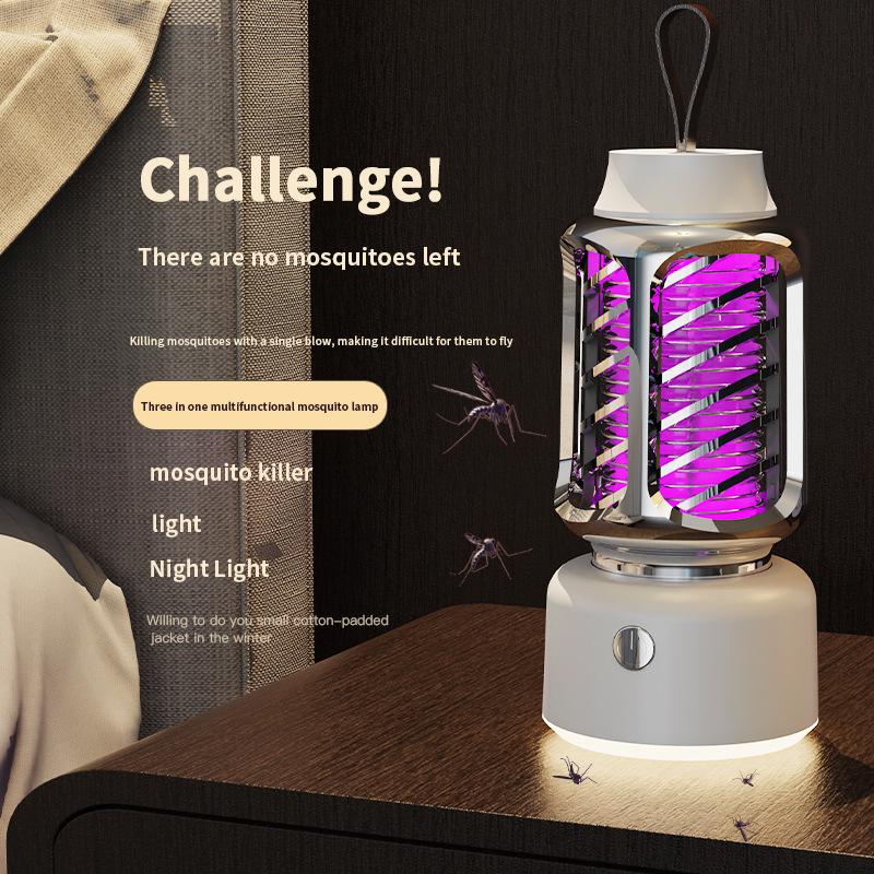 Smart LED Mosquito Killer: Wall-Mounted, USB Rechargeable, Electric Shock Repellent