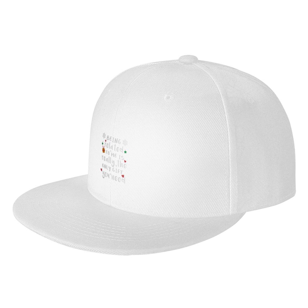 Fashion Being Related To Me Is Really the Only Gift You Need Flat Brim Sun Hat Commuting Visor