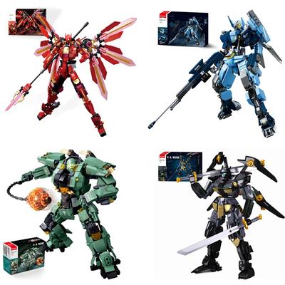 Mecha Series Building Blocks Classic Armor Creativity Robot Warrior Model Bricks Desktop Decoration Toys For Kids Holiday Gifts