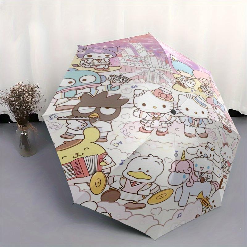 Fireworks Sanrio Characters Automatic Opening and Closing Umbrella - Suitable for Various Occasions, Outdoor Activities, Lightweight and Durable Autom