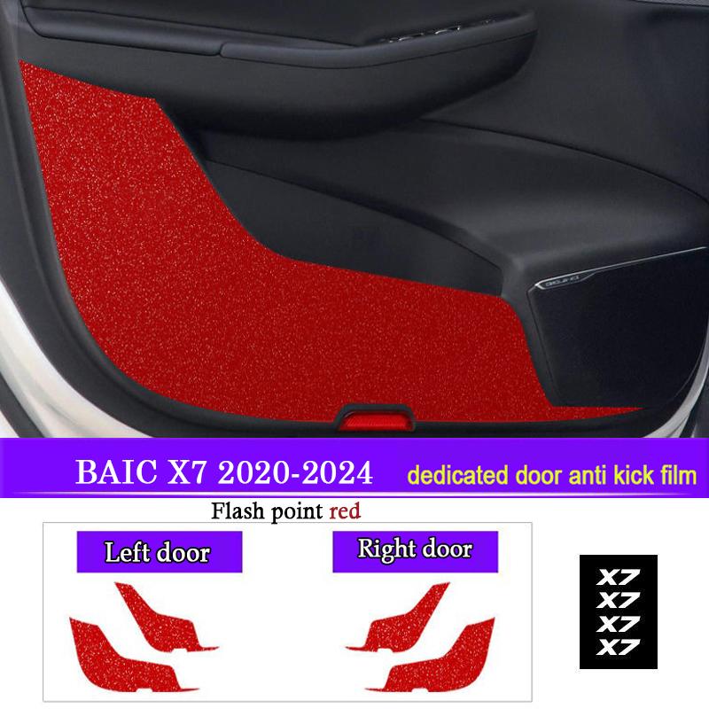 Car Door Anti Kick Pad Protection for BAIC X7 2020 2026 2026 2026 Auto Anti-Dirty Anti-Collision Interior Stickers Accessories