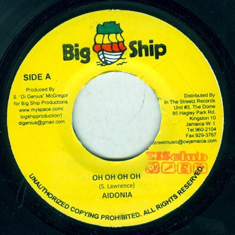 

7inch Record IDONIA - Oh Oh Oh Oh NONE Big Ship 2009 Jamaica Reggae, Ska & Dub Used