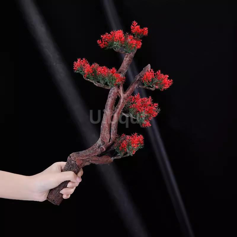 Sashimi Swing Plate Pine Tree Decorative Plate Cold Dishes from Huacao Hotel Dish Plate Embellish Flowers Seafood Pose Making