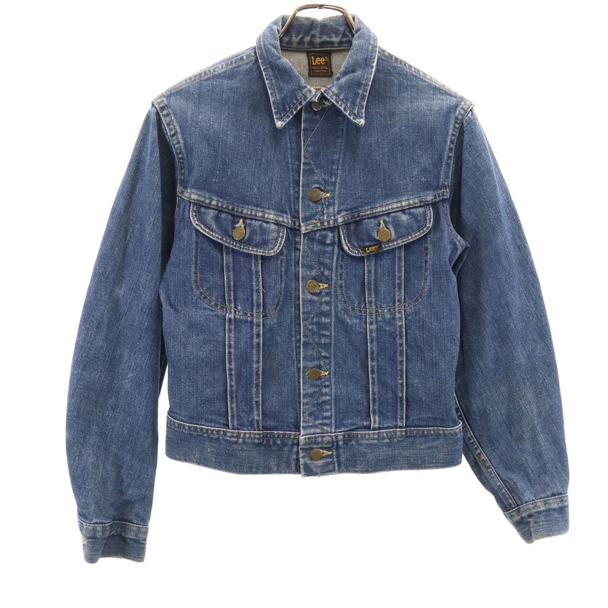 

Ли 80-х годов Сделано в США Винтажная джинсовая куртка Вареный синий Джинсовая куртка дальнобойщика Женская Б/У