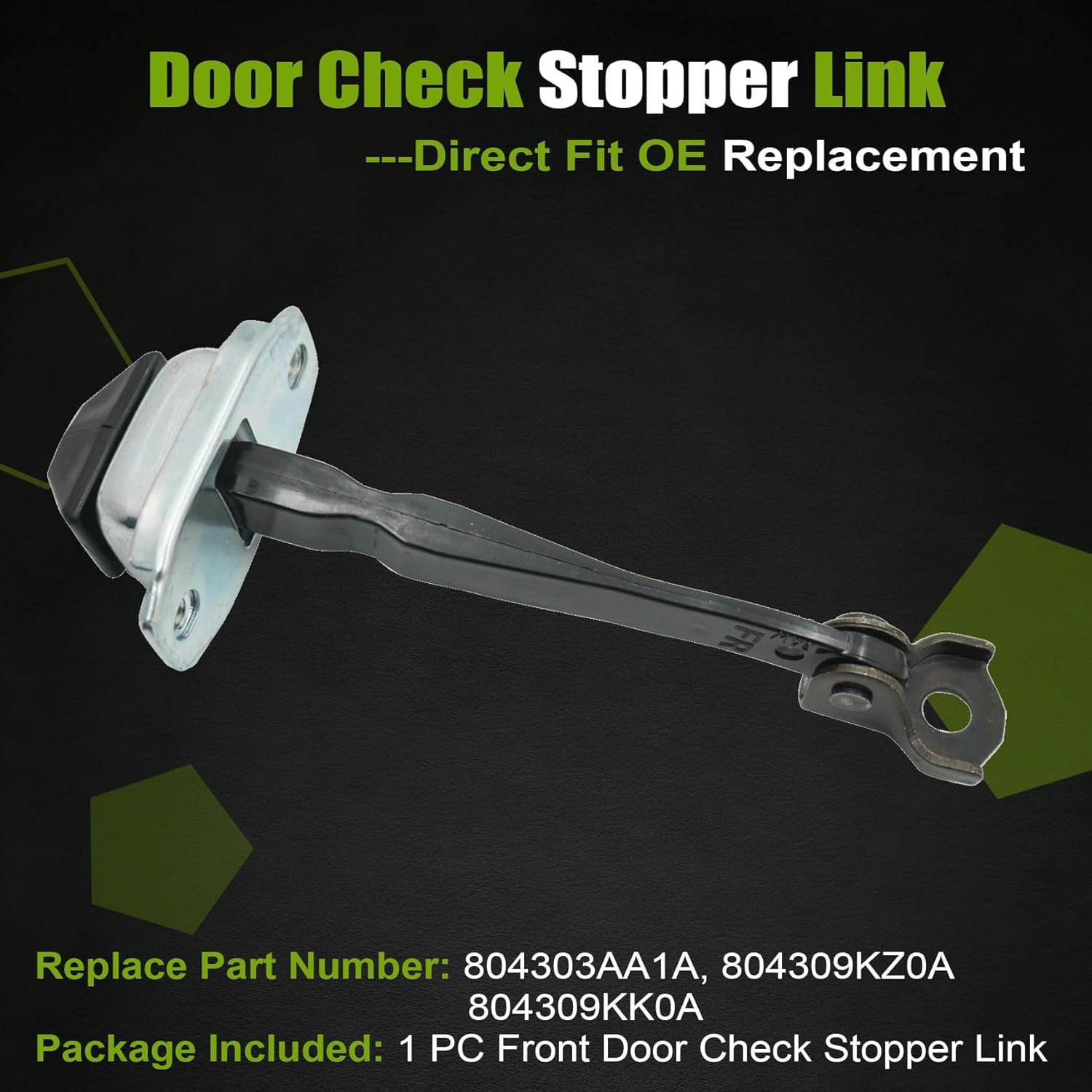 Door Check Stopper Link 80430-9KK0A 80430-3AA1A 80430-9KZ0A Fit for Nissan Versa 2012-2019 Front Left or Right Side Link Stopper