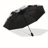 Panda Pattern Automatic Folding Umbrella  8 Ribs, Durable Iron Frame, Bright Color Pattern Compact Travel Umbrella, Suitable for Outdoor, Be