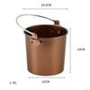Alloy Ice Beverage Bucket, Drink Party Supplies Portable Tableware Sink Bucket for Home