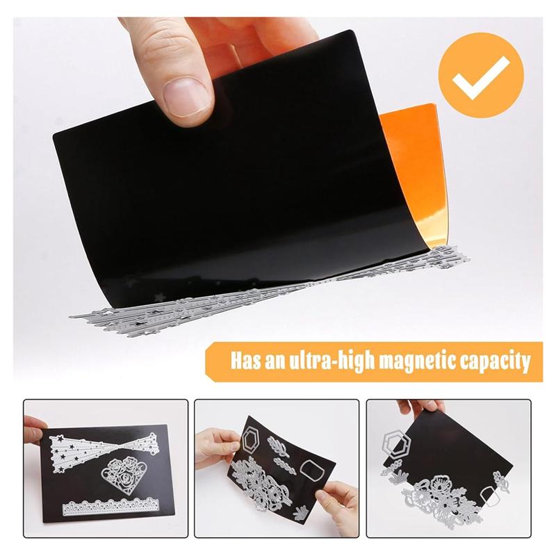 M-Modern-10 PCS Stamp And Die Storage Bag And Magnetic Sheet,Die Storage Set For Cutting,Scrapbooking,Storing Craft Dies