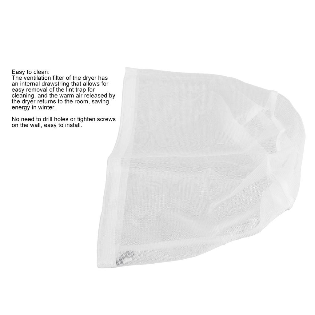 3Pcs Dryer Vent Lint Trap Bag Universal Reusable Dryer Lint Catcher for Indoor Systems