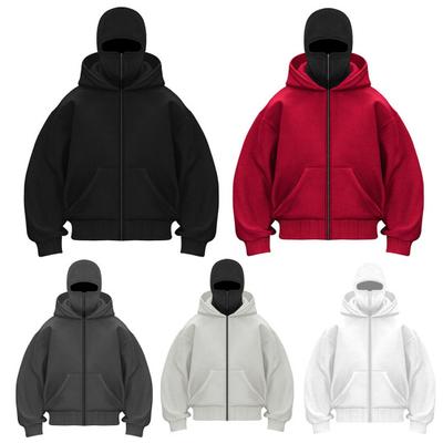 Winter Warm Hoodie Coat Unisex Double Hooded Solid Color Casual Jacket Loose Fit Thick Warm Sweatshirt Coat