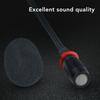 Condenser Gooseneck Microphone Clear Sound 23.2in  Indicator Gooseneck Microphone with Windproof Cotton for Conference