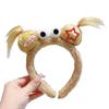New Funny Plush Ugly Doll HairBand Female Winter Cute Cartoon Face Wash Hairband Hair Hoop Korean Girl Hair Grotto Headband