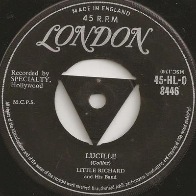 7inch Record LITTLE RICHARD  Lucille  Send Me Some Lovin 45HLO8446 LONDON RECORDS 1957 UK Rock Used