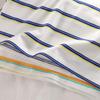 Children's Short-Sleeved Boys Girls Summer Striped T-Shirt Baby Thin Section Half-Sleeved Bottoming Shirt Casual Wear