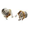 1Pcs Guitar Input Output Jack Socket 6.35Mm 1/4" Mono Phone Jack For Electric Guitar Bass Parts Replacement