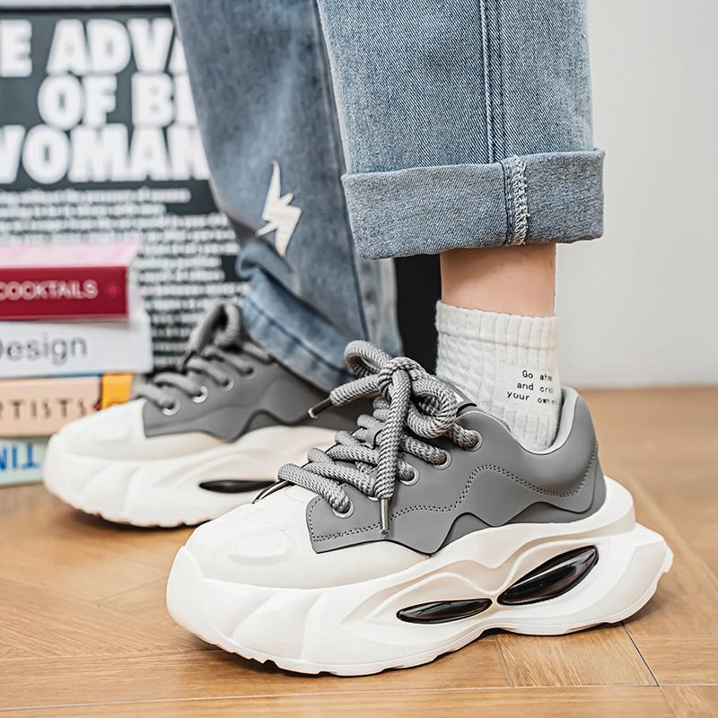 Platform dad shoes men's 2025 spring and autumn new heightening shoes super fire men's shoes fashion versatile casual sports shoes