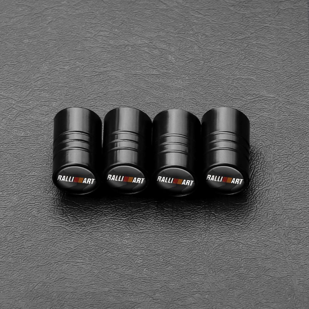 

4PCS Metal Car Badges Wheel Tire Valve Caps Auto Accessories Cover For Mitsubishi Asx Lancer Outlander Pajero Ralliart L200 EVO