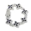 Hip-hop Rap Chain, Unlimited Four-leaf Clover Bracelet, Fashionable Cool Ruffian Handsome Premium 5A Zircon Color Necklace.