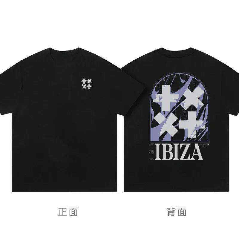 2025 Sommer Neue Mode Lässig Hochwertiges Bedrucktes Baumwoll Kurzarm Mode Lässig T-Shirt Unisex Große Größe