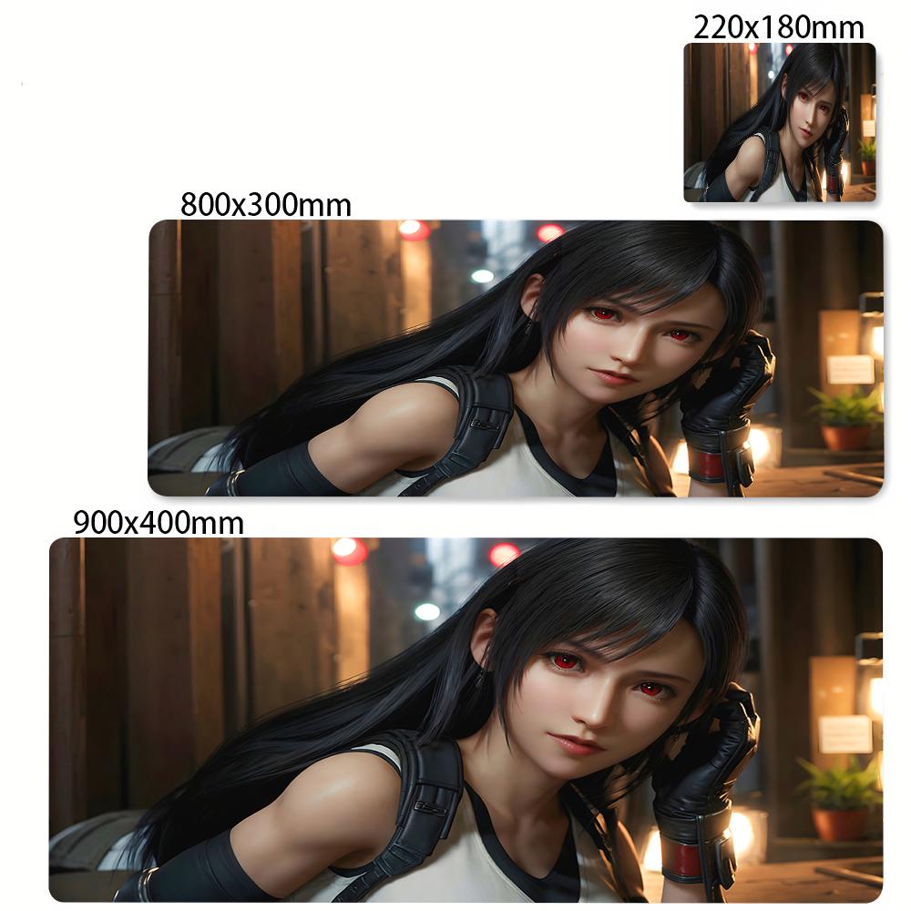 FINAL FANTASY VII Lockhart Tappetino Mouse Grande XL Accessori Gaming Tastiera Gamer Tappetino Gomma Scrivania Accessori PC Tappetino Mouse eSport