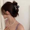 Neue Trendige Schleifen-Haarklammer für Frauen Vintage Acryl Metall Schleifen-Haarspange Krabbenklemme Kopfschmuck Haaraccessoires