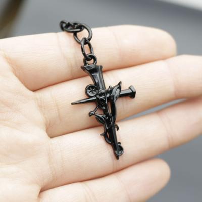 Beliebter Schmuck, einfacher Kreuz-Schlüsselanhänger