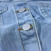 Spring and Autumnal New Arrival Retro Blue Denim Jacket Women's Loose Korean Style Large Size