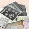 Rubber Magnetic Sheets and Clear Cutting Die Storage Bag Set for Scrapbooking Card Making Supplies Includes Sticker