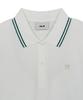 Emelbi Women'S Varsity Sportive Jersey Collared T-Shirt Ny (White)
