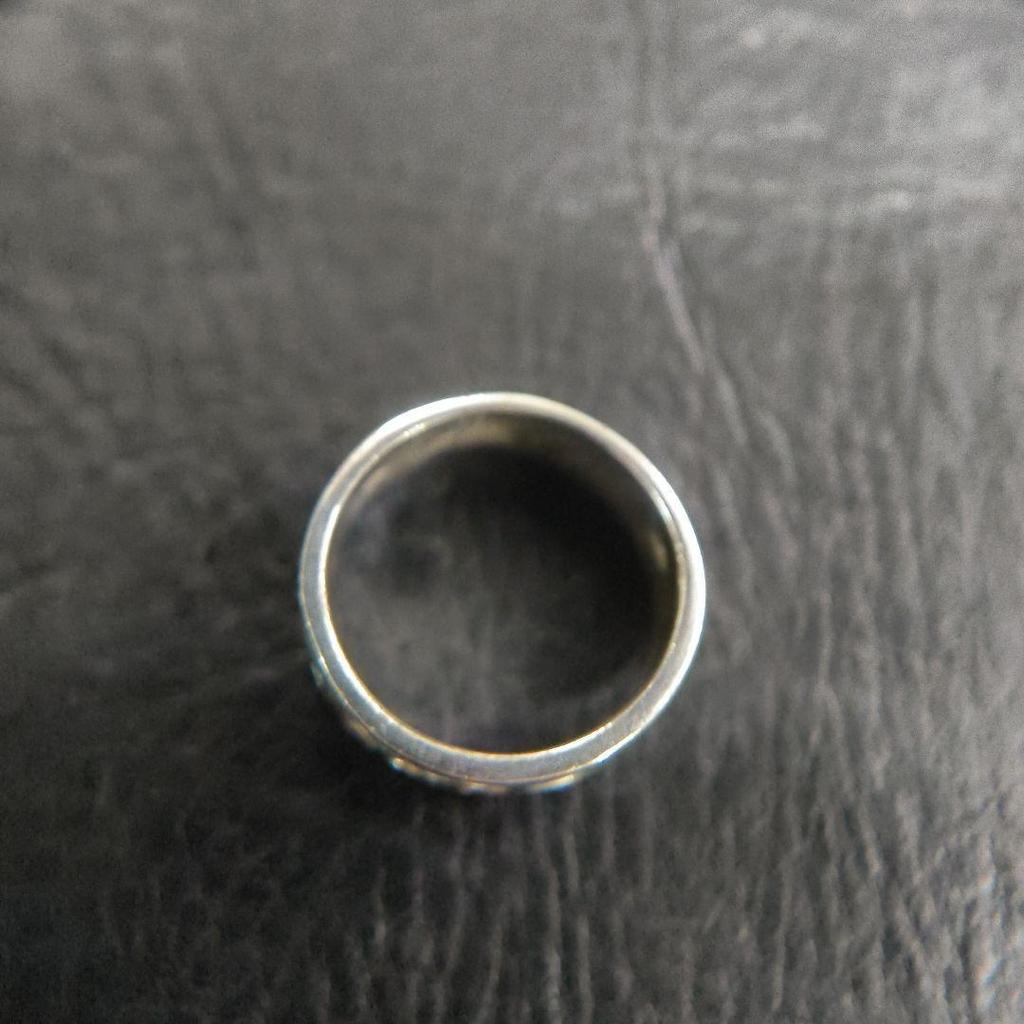 Used No. 474 Silver 925 Ring Tribal Design Approx. 12.5 4.9g