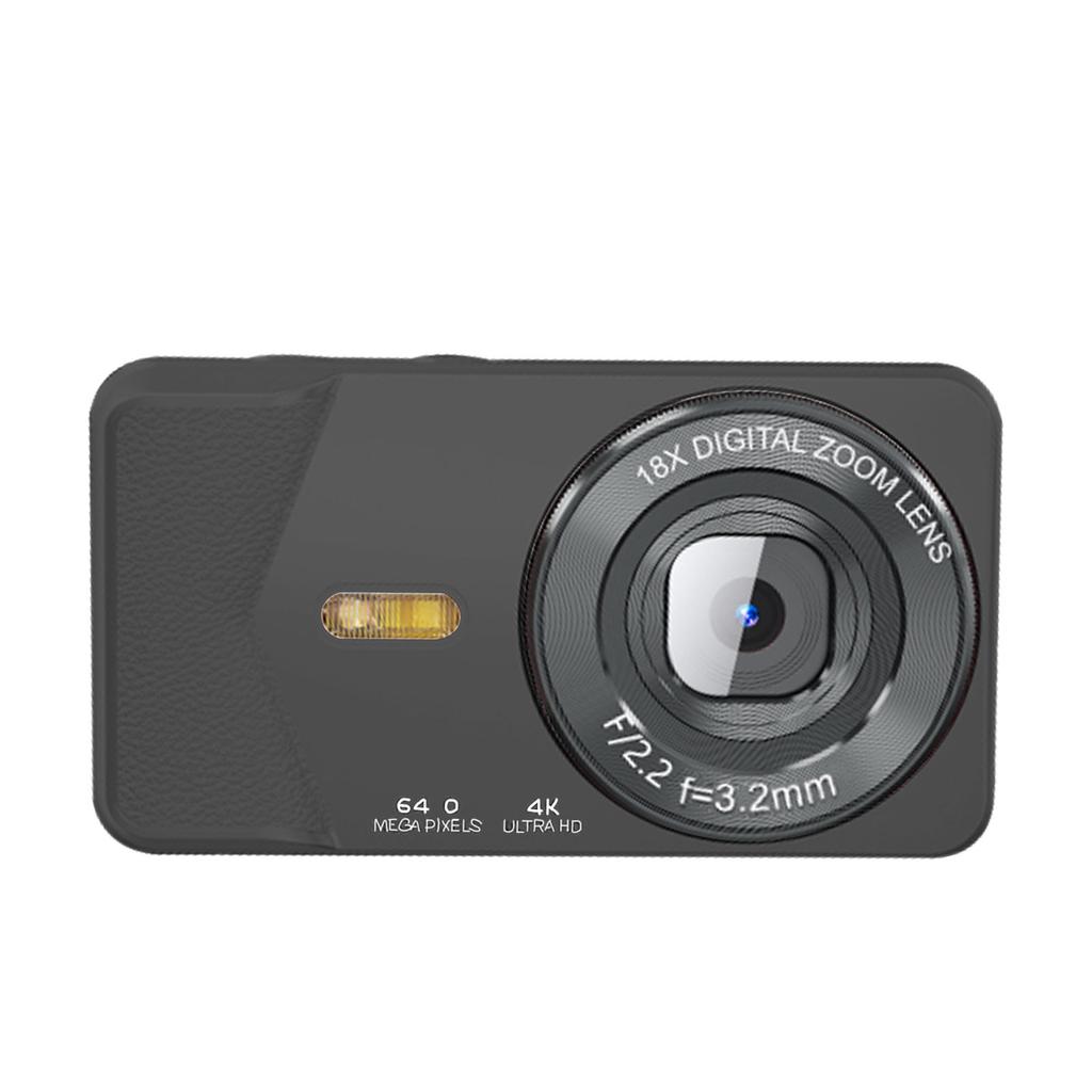 Digital Camera 4K 64MP Selfie Video High Resolution Camcorder with 18X Zoom for Teens Adult Beginner