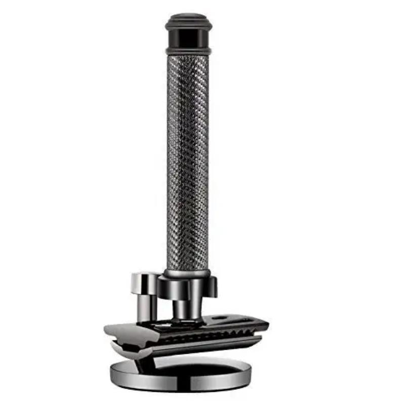 Premium Single Blade Safety Razors Double Edge Razor Blade Shaving Razors for Men with Razor Stand and 5 Platinum Blades