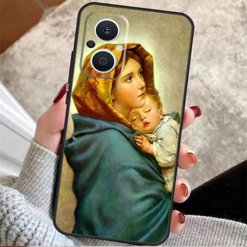 Mother Virgin Mary For OPPO Reno 14 12 11 10 13 Pro 8T 11F 12F 13F 14F 7 8 Lite OPPO Find X9 X8 X6 X5 Pro Case