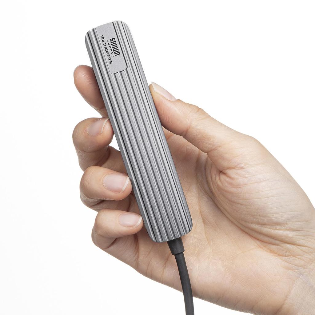 Sanwa Supply USB-3TCHC5S 5-in-1 USB Type-C Multi-Conversion Adapter (with HDMI and Card Reader)