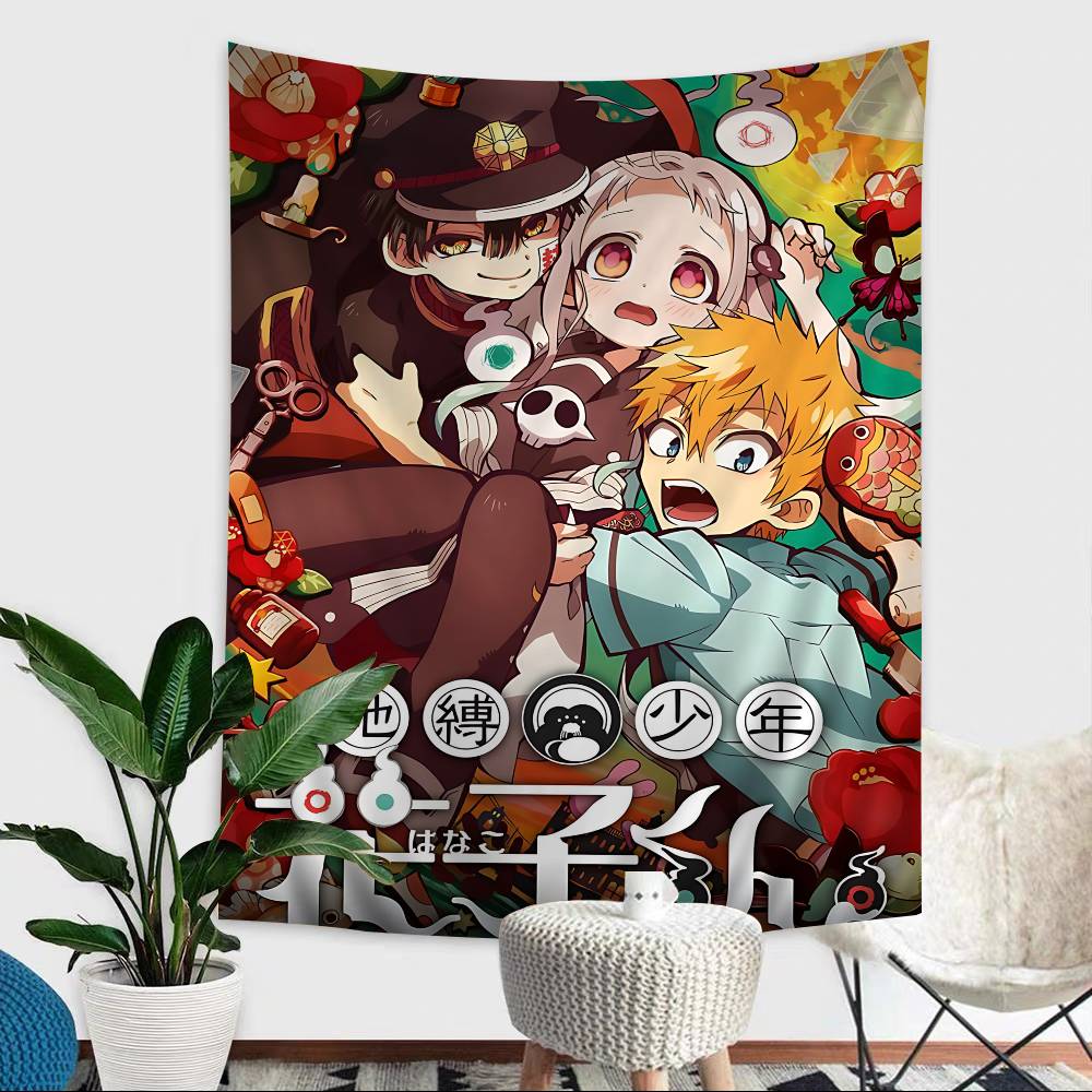 Anime Toiletbound Hanakokun Anime Tapestry Indian Buddha Wall Decoration Witchcraft Bohemian Hippie Wall Hanging Sheets