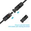 Y Branch Solar Connectors Parallel Cable Adapter 2-Way Solar Cable Connector Self-locking IP67