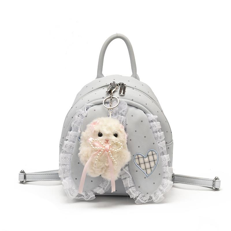 Schoolbag Cute Mini Backpack Women's 1011 New Niche Design Small Backpack Student Schoolbag Versatile Doll Pendant