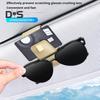 Magnetic Sunglasses Clip for Car Visor Faux Leather Glasses Holder Clip Car Interior Sunglass Holder for Fast Access
