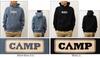 12oz Pullover Parka CAMP Original Outdoor Print Heavyweight Sweat Hoodie M Black [Jeans Bug] 12PP-CAMP (2)