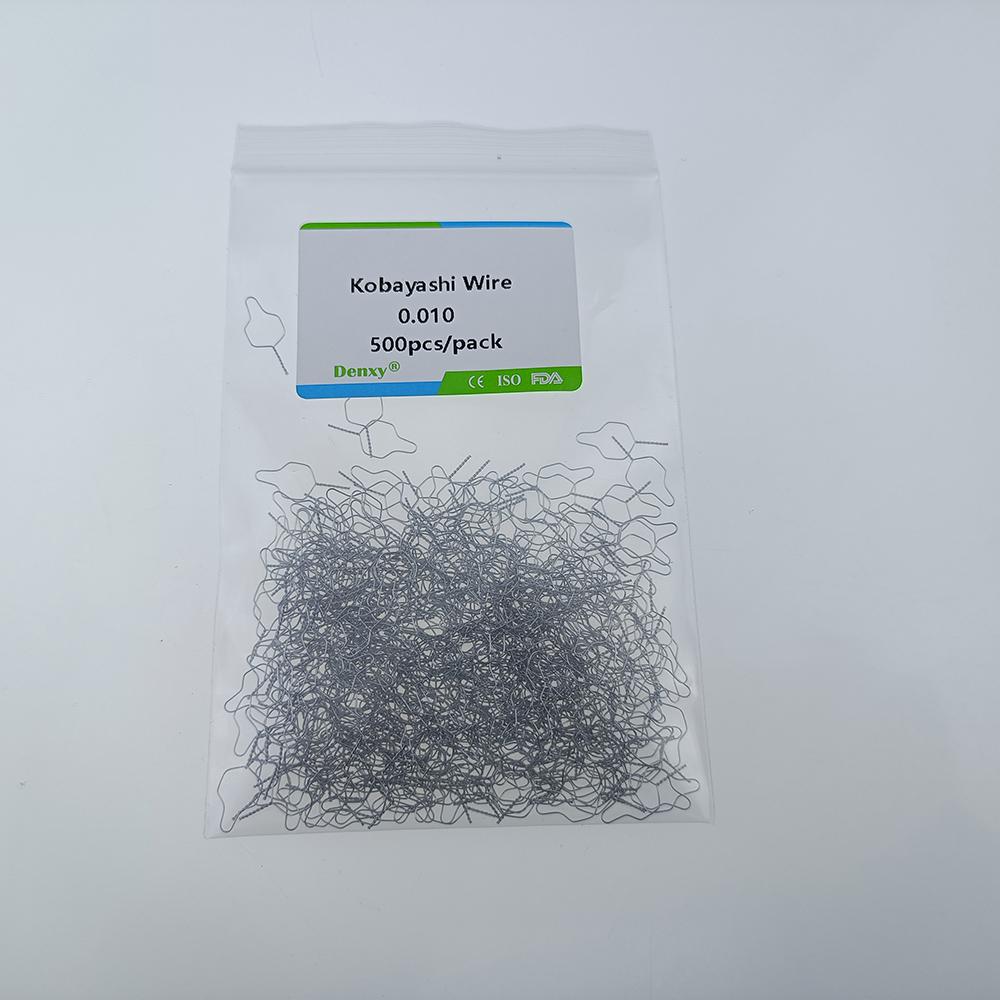 

500 шт. ортодонтическая проволока Кобаяши Arcwhire ортодонтическая металлическая лигатура 0.010