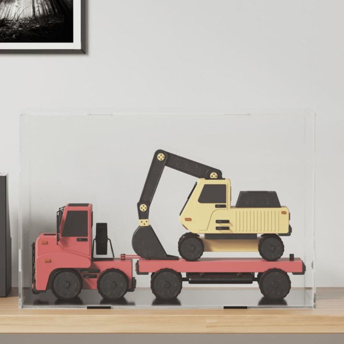 Boîte d affichage transparente 56x36x37 cm acrylique