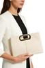 MUDUO 3-Way Clutch Bag for Women, Handbag, Crossbody Bag, Shoulder Bag, Fashionable Large Party Bag for Weddings, School Events, etc. (Ivory)